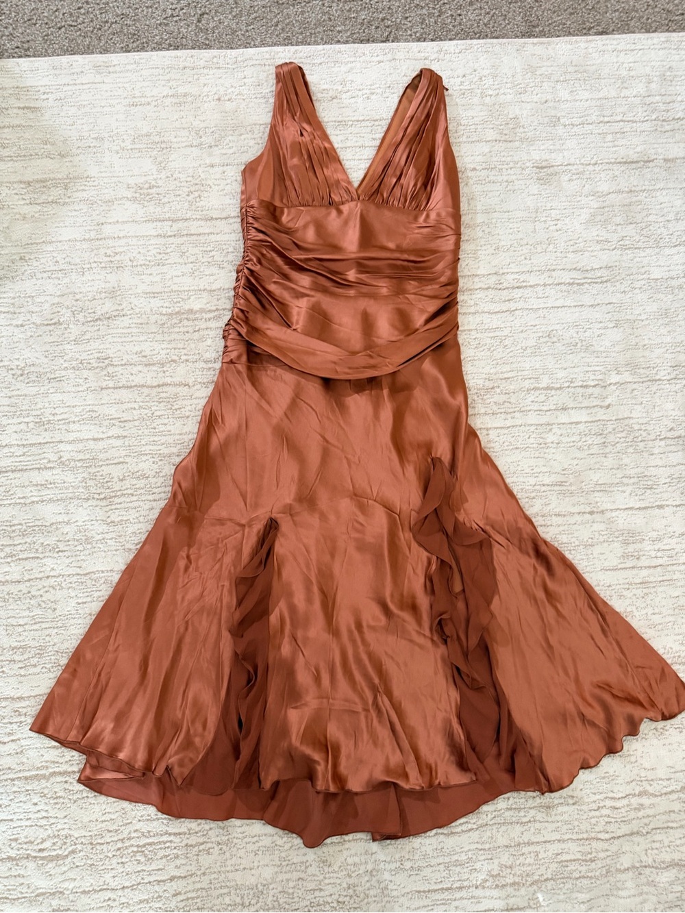 Dina Bar-el vintage y2k Silk formal dress L